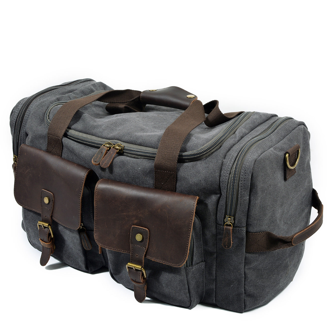 Wochenendtasche Herren – Vintage Reisetasche aus Canvas & Leder