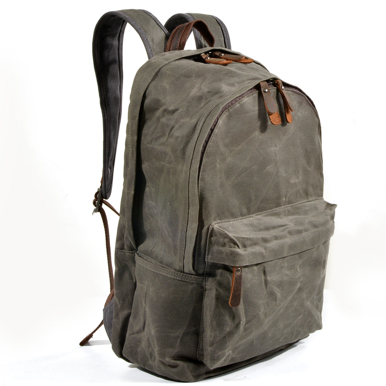 Buchtasche – Vintage Rucksack aus Canvas & Leder für Alltag & Reise