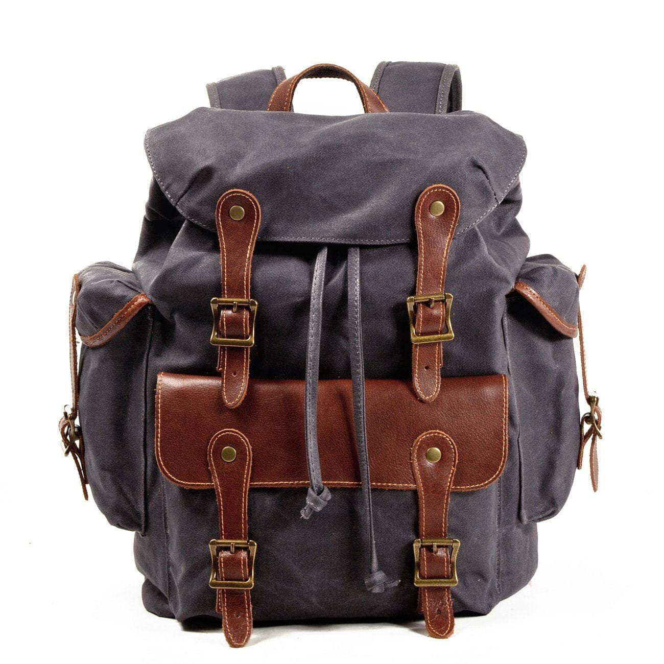 Vintage Canvas Rucksack für Damen & Herren – 30L Wanderrucksack