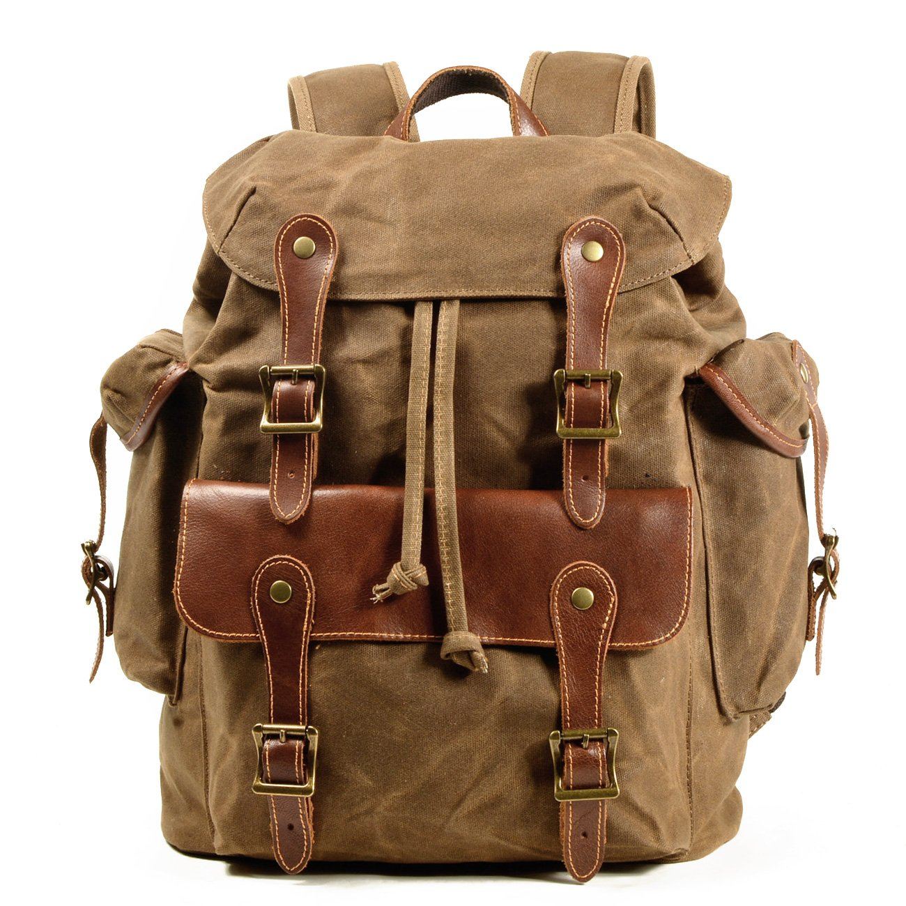 Vintage Canvas Rucksack für Damen & Herren – 30L Wanderrucksack