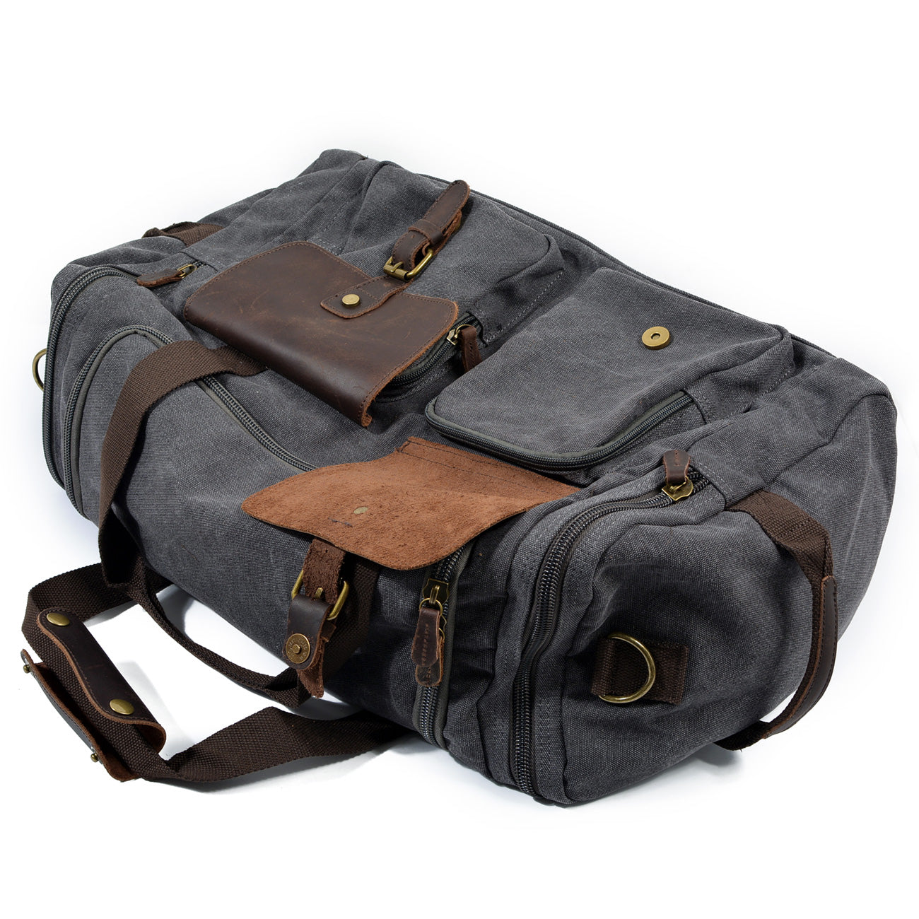 Wochenendtasche Herren – Vintage Reisetasche aus Canvas & Leder