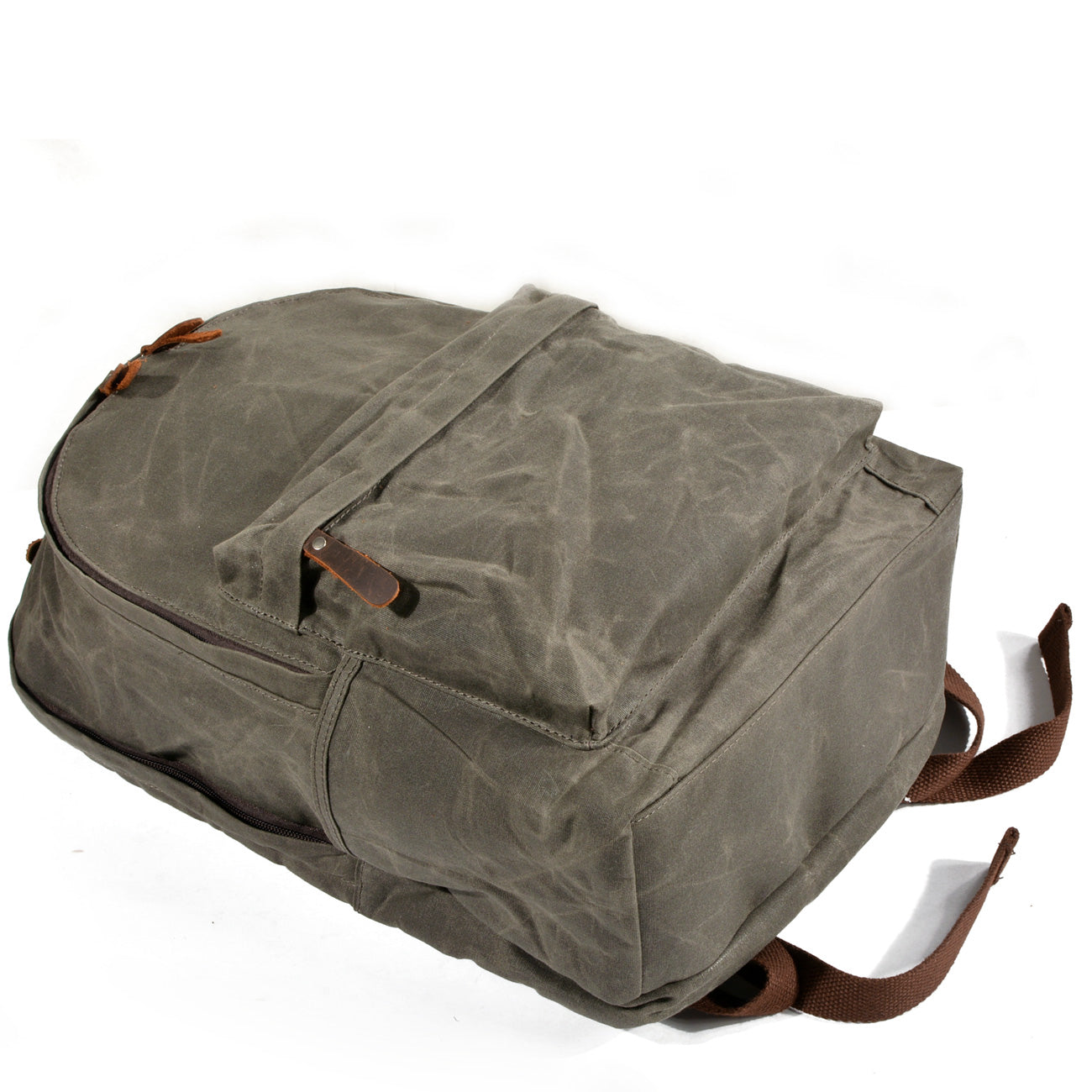 Buchtasche – Vintage Rucksack aus Canvas & Leder für Alltag & Reise