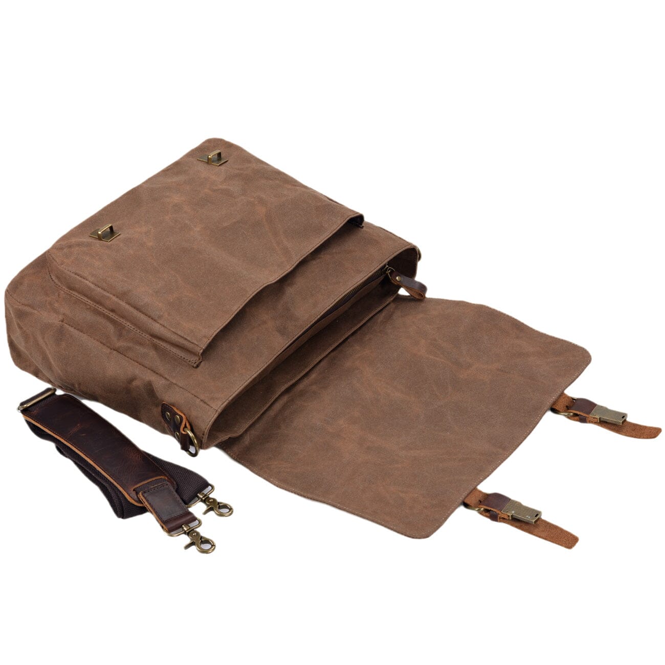 Umhängetasche Herren – Robuste Messenger Bag aus Canvas & Leder