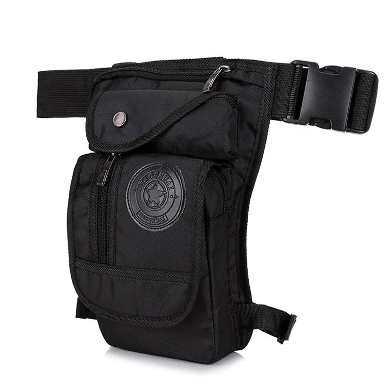Beinholster Canvas – Motorrad Gürteltasc – Schwarz
