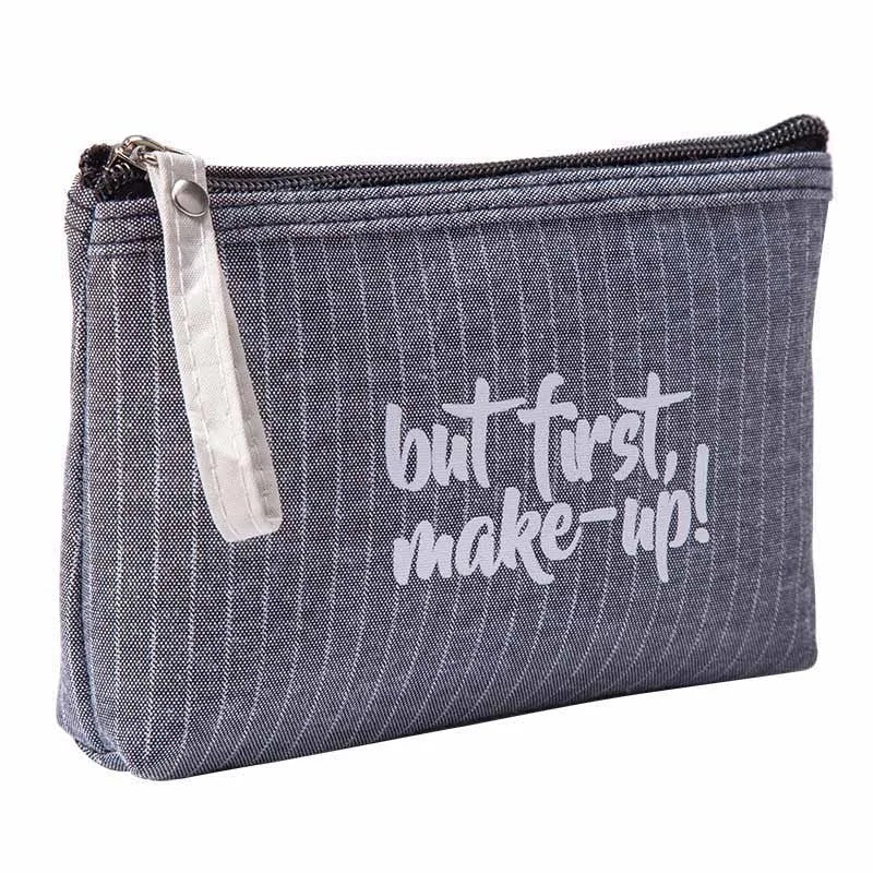 Kosmetiktasche Reise – Klein & Praktisch – Grau
