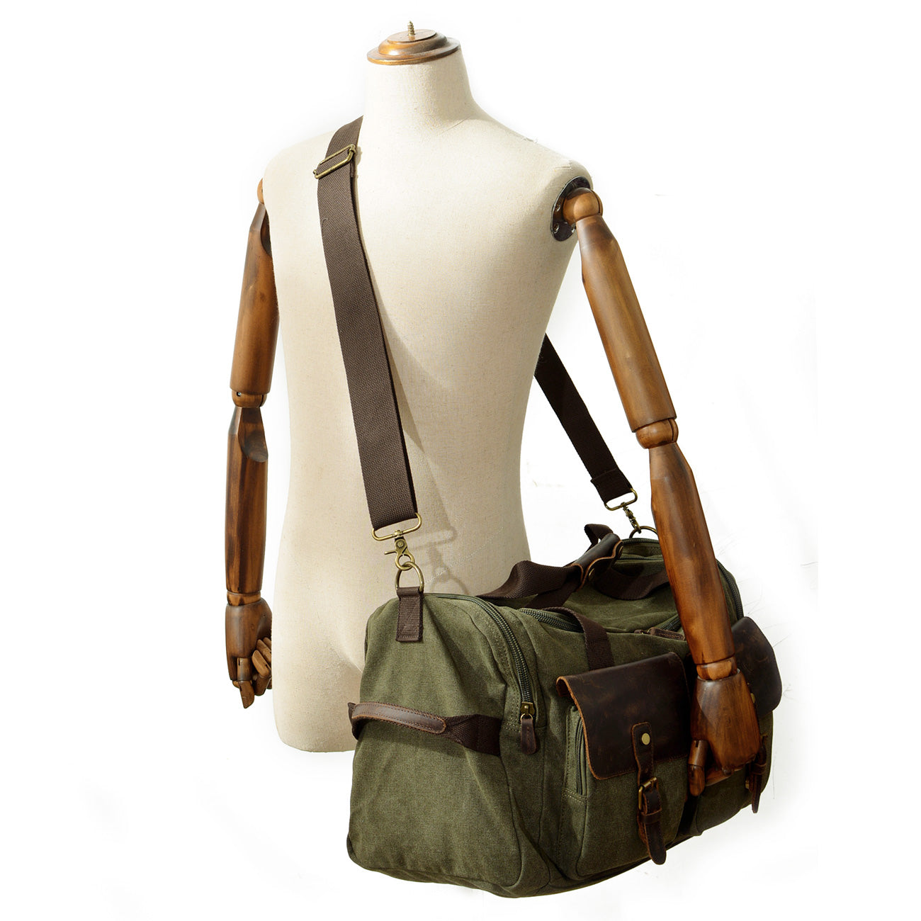 Wochenendtasche Herren – Vintage Reisetasche aus Canvas & Leder