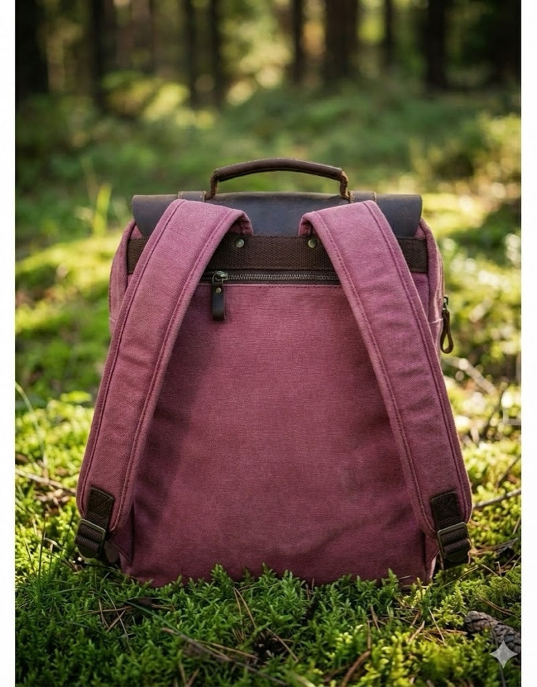 Vintage Rucksack aus Canvas & Leder – robust, stilvoll & funktional 15L