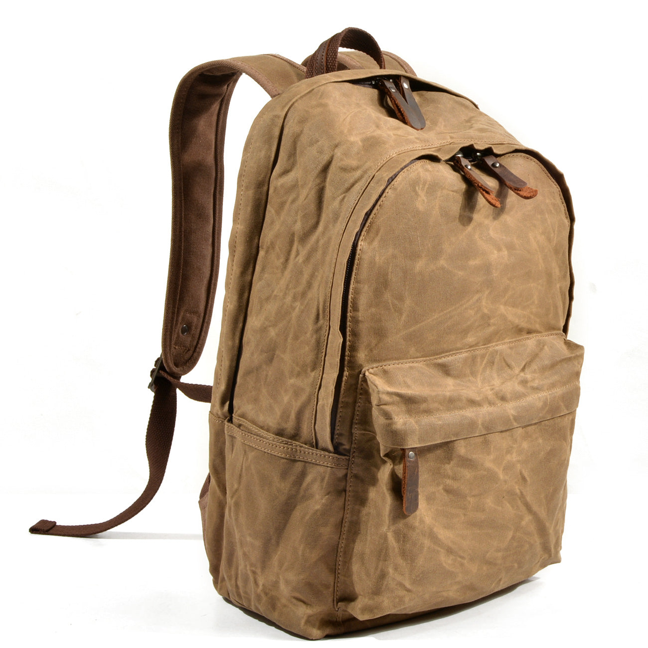 Buchtasche – Vintage Rucksack aus Canvas & Leder für Alltag & Reise