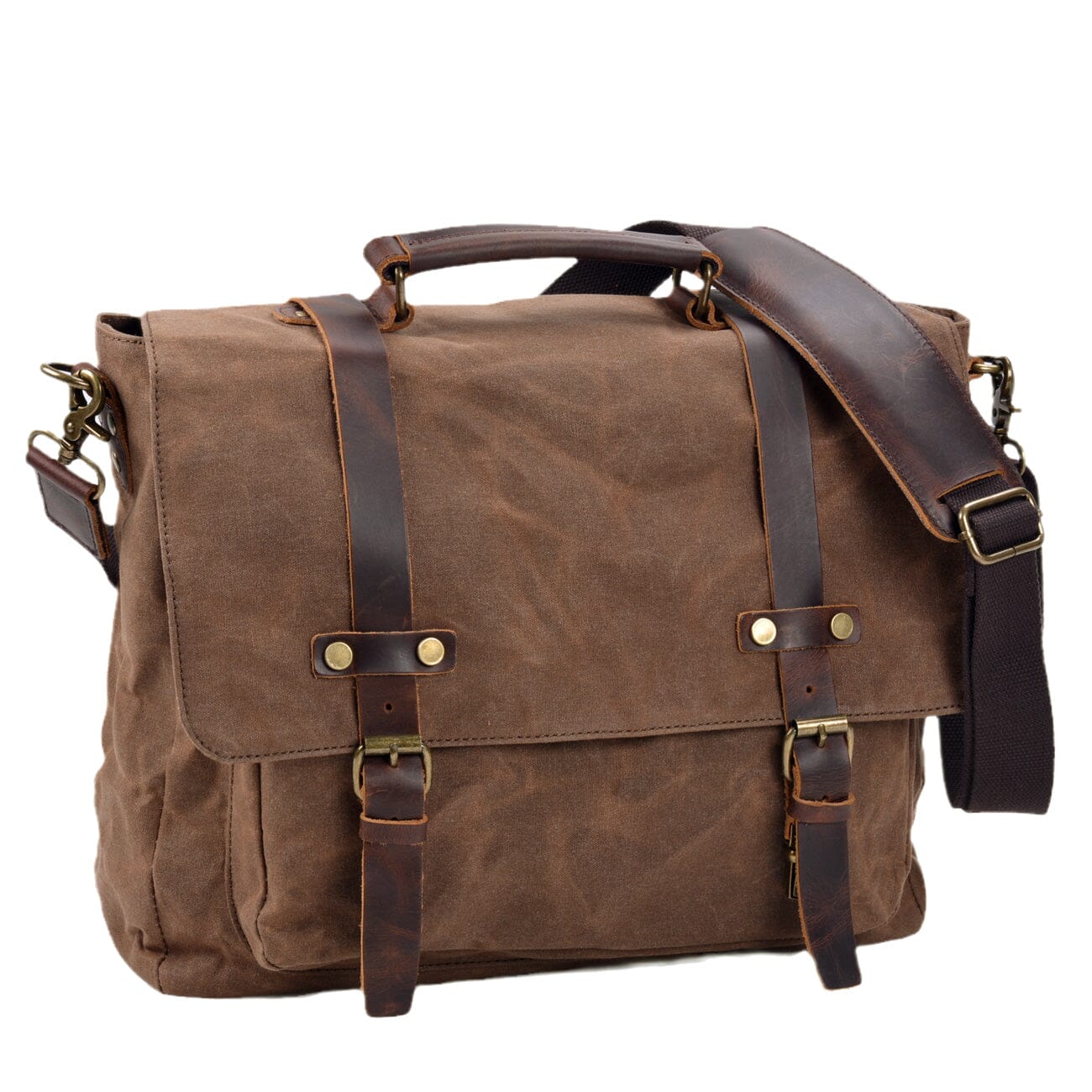 Umhängetasche Herren – Robuste Messenger Bag aus Canvas & Leder