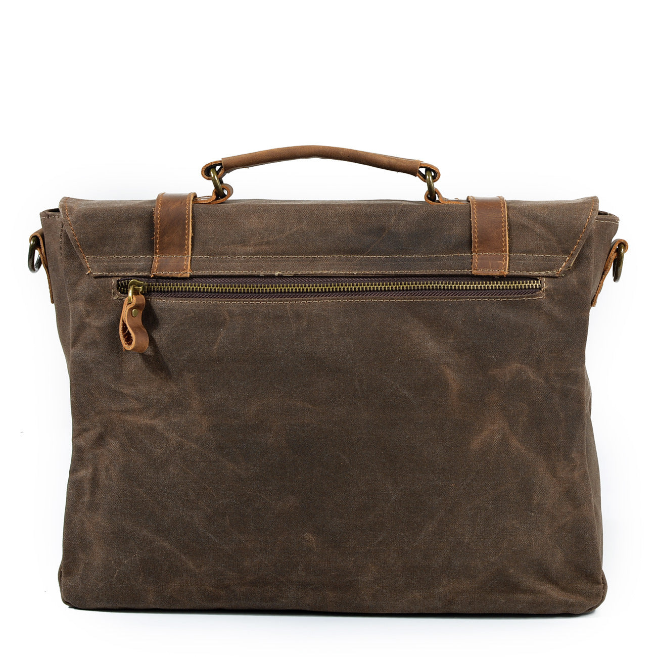 Canvas Tasche mit Lederriemen – Vintage Umhängetasche für Alltag & Reise