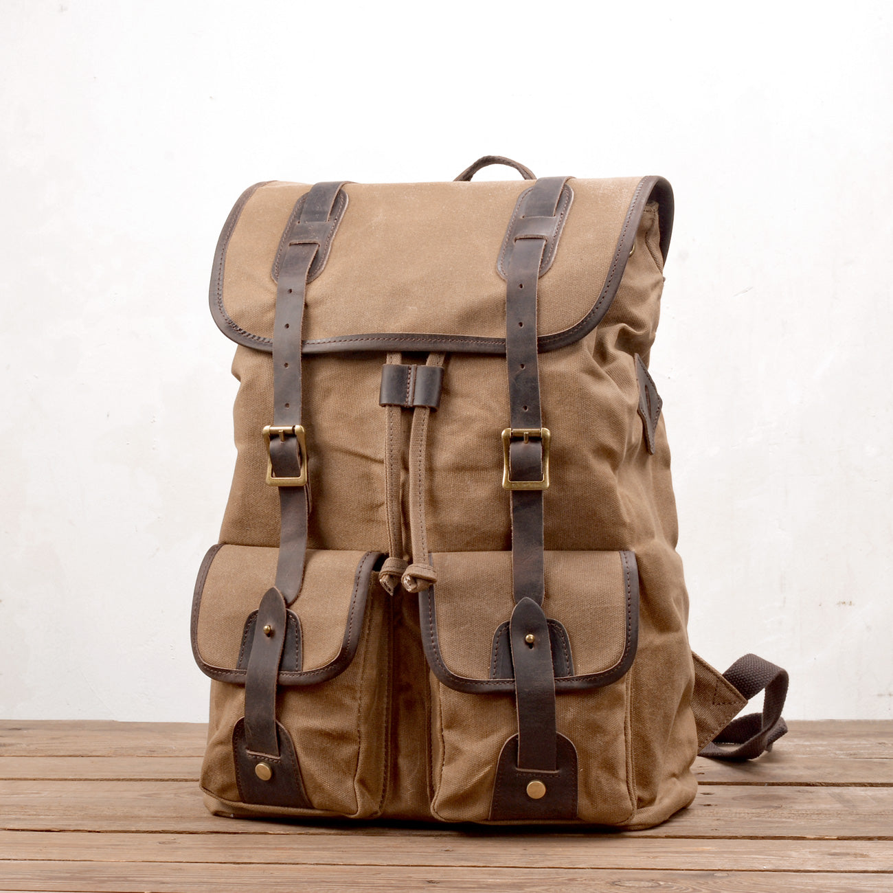 Canvas Tasche – Vintage Reiserucksack mit Laptopfach für Alltag & Reise