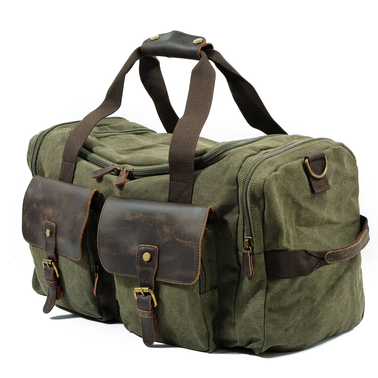 Wochenendtasche Herren – Vintage Reisetasche aus Canvas & Leder