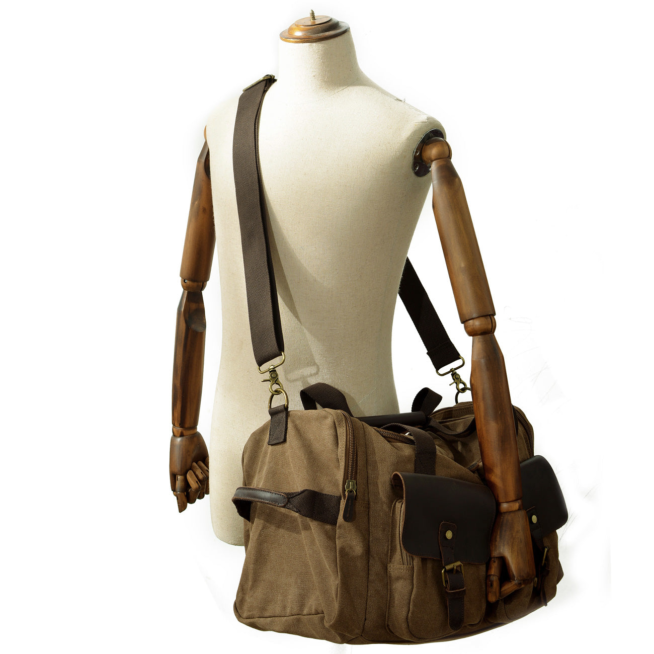 Wochenendtasche Herren – Vintage Reisetasche aus Canvas & Leder