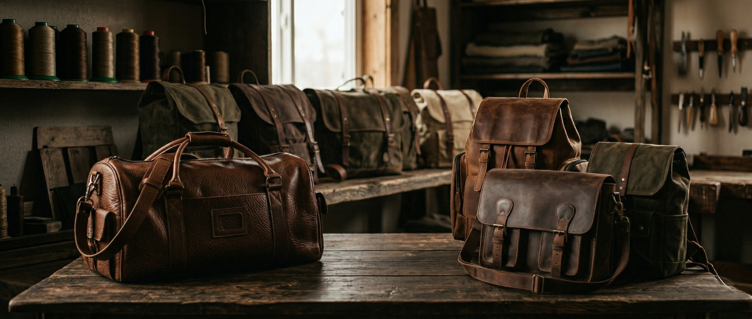 Hochwertige Taschen aus echtem Leder