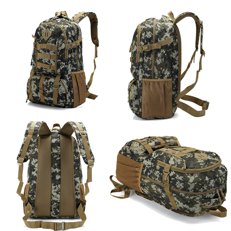 Wasserdichter Outdoor-Sportrucksack im Armeestil 50L – Nylon, 52×35×23
