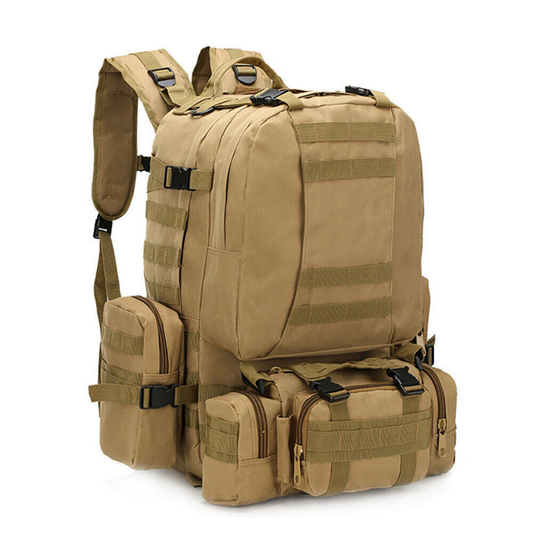 Wanderrucksack 55L – Taktischer Outdoor Rucksack mit Modularsystem