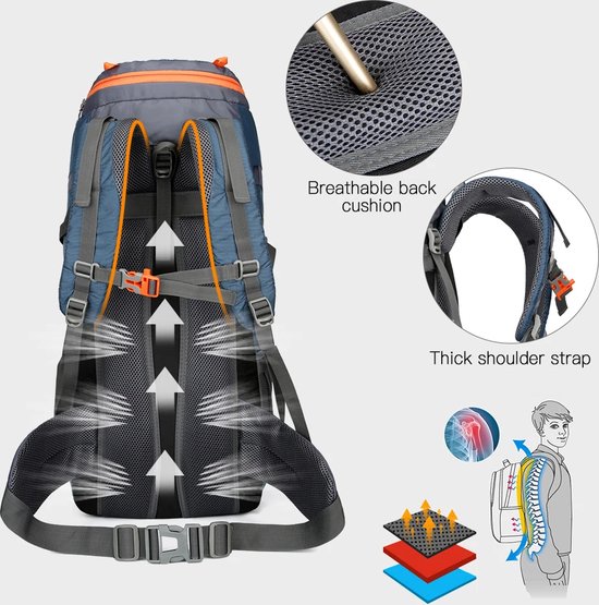 Reiserucksack mit großem Fassungsvermögen (55 l) – Urban Explorer