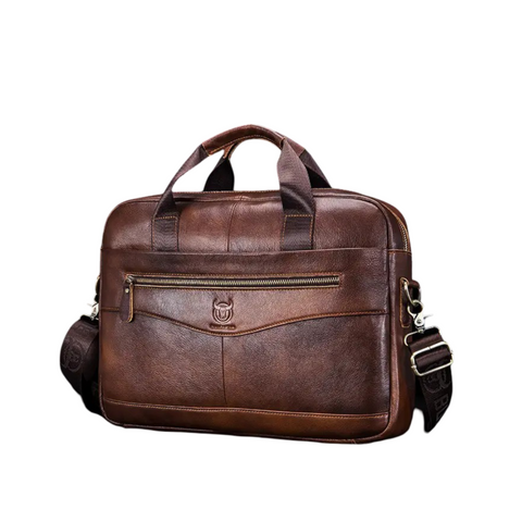 Clayton Leder Aktentasche – Klassische Businesstasche mit Laptopfach