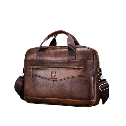 Clayton Leder Aktentasche – Klassische Businesstasche mit Laptopfach