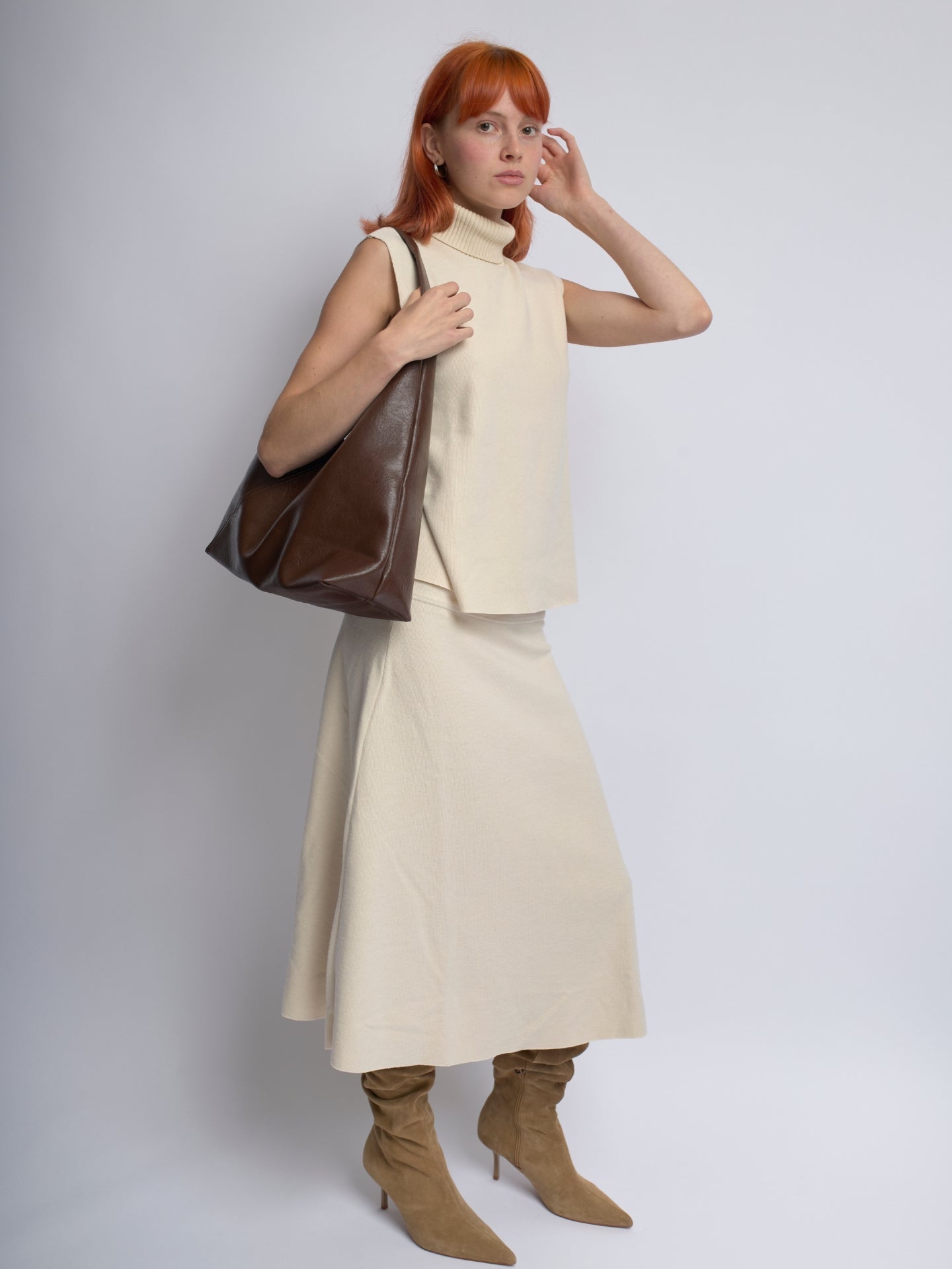 Chic Vegan Suede Handtasche – Zeitlose Eleganz für Damen