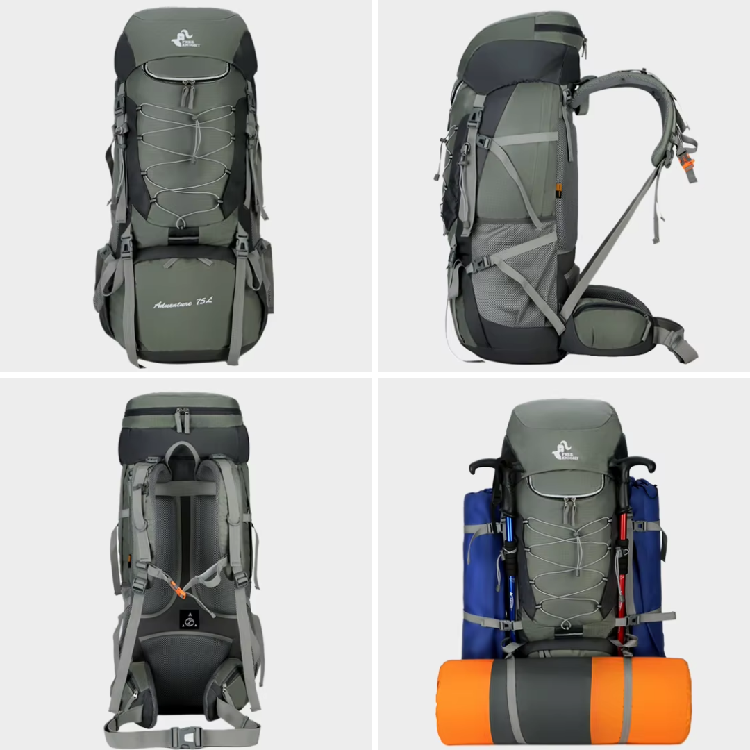 Wanderrucksack 75L – Ideal für Outdoor, Camping & Bergsteigen