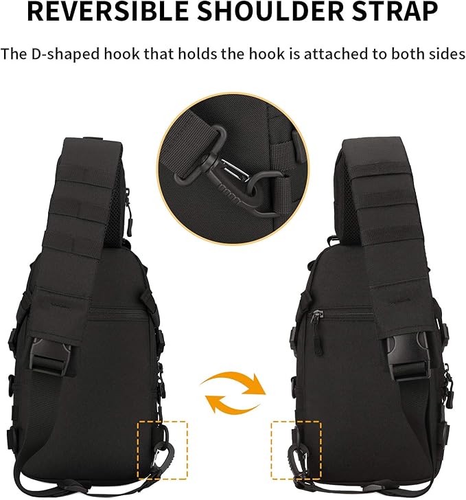 Herren Brusttasche Tactical 4L – MOLLE, Tablet-Fach & Multi-Pockets