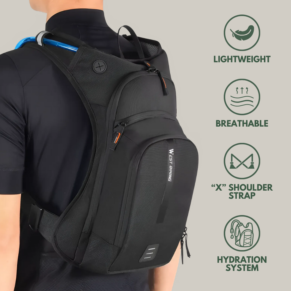 Fahrradrucksack 10L – Ultraleicht mit Trinksystem-Vorbereitung