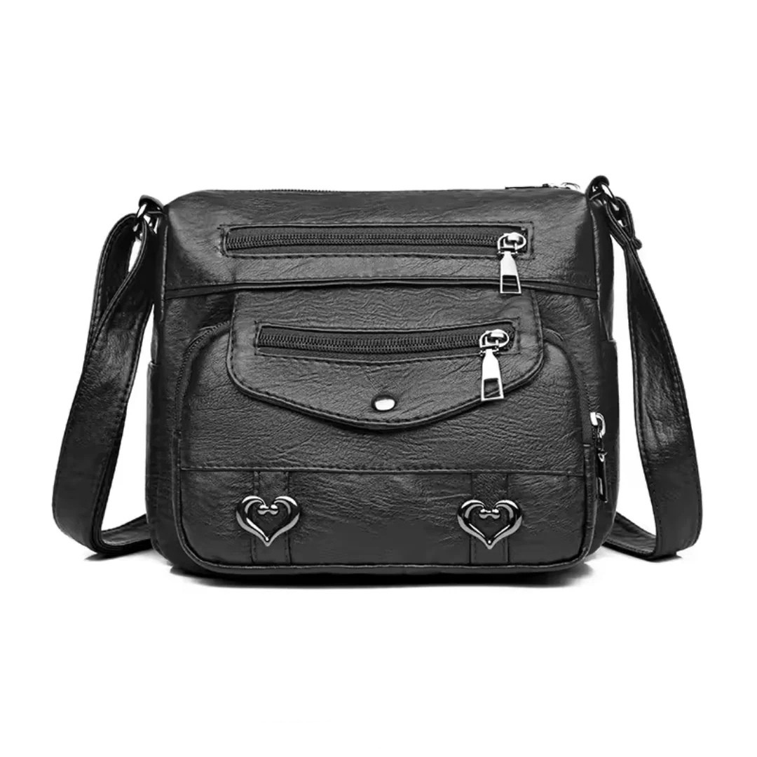 Vegane Leder-Umhängetasche Damen  5L – elegant, praktisch & leicht