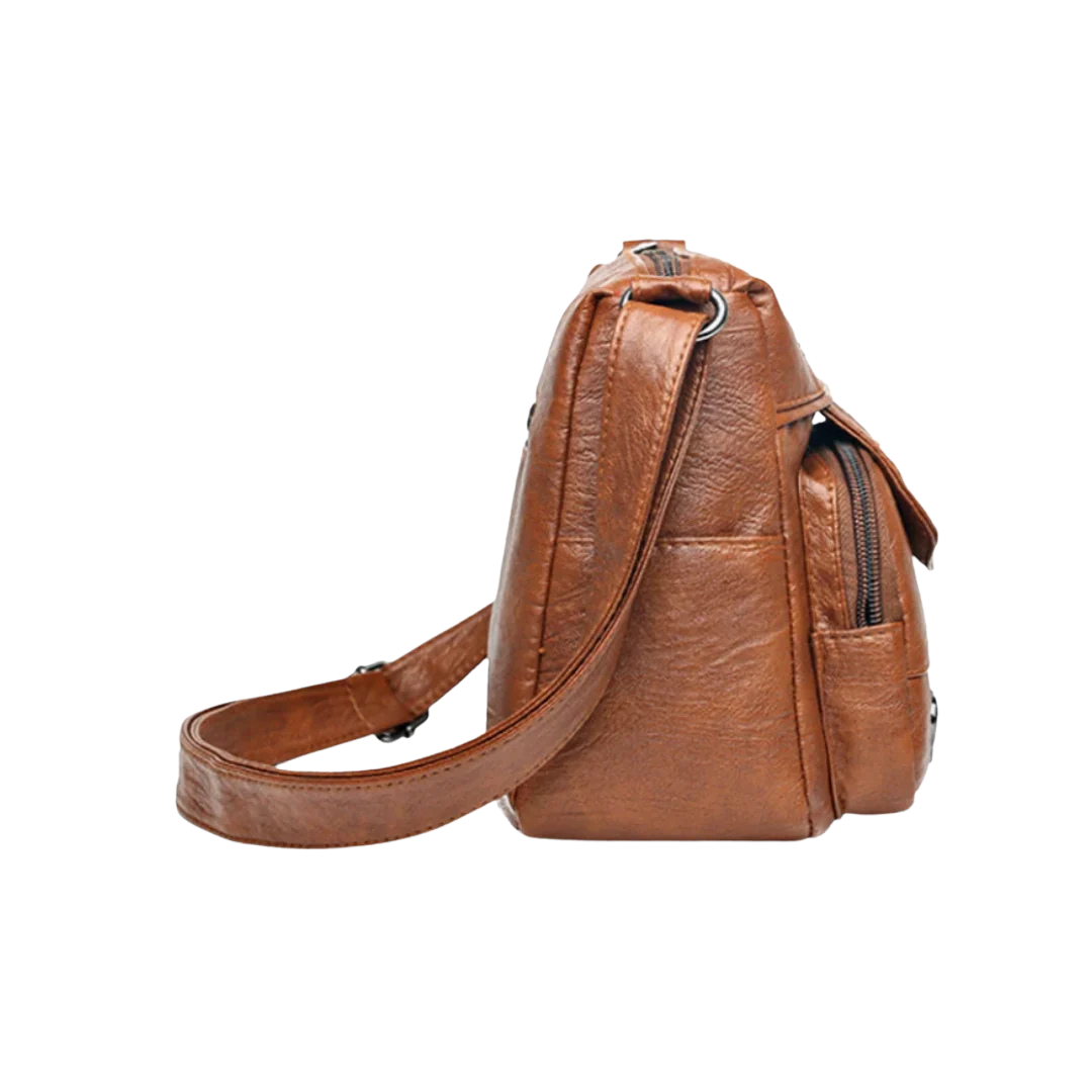 Vegane Leder-Umhängetasche Damen  5L – elegant, praktisch & leicht