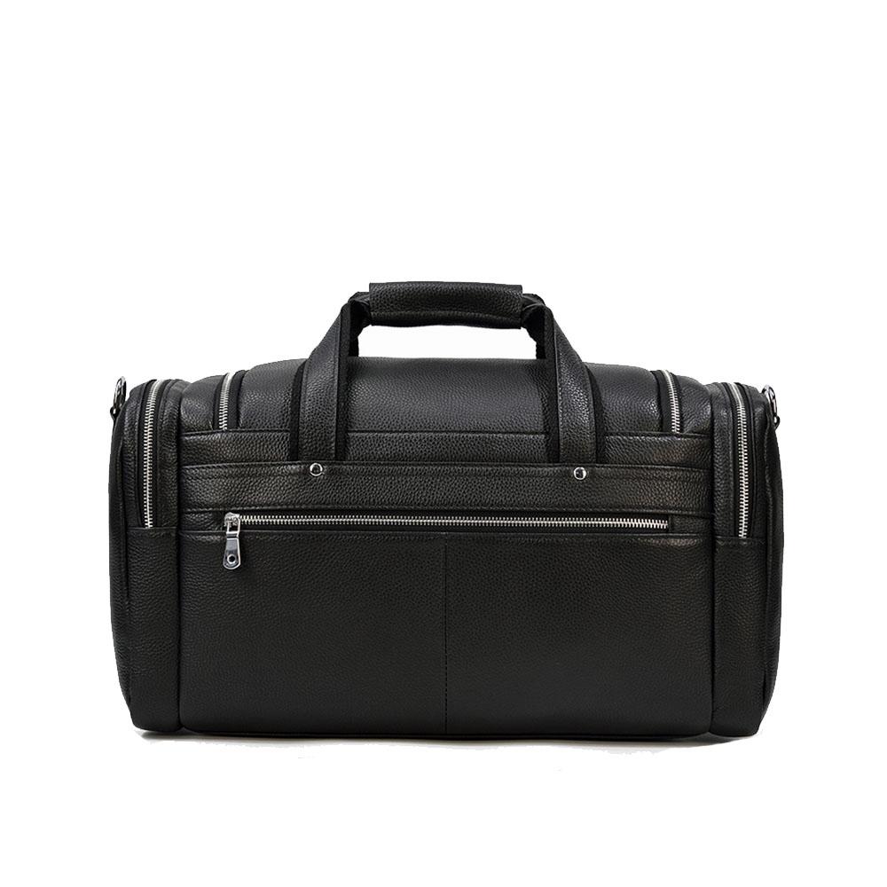 Schwarze Leder-Reisetasche 23L – Vintage