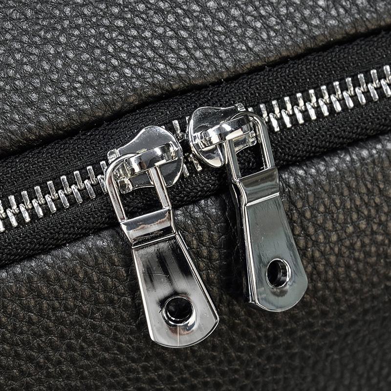 Schwarze Leder-Reisetasche 23L – Vintage