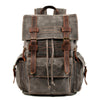 Canvas Tasche – Vintage Rucksack mit Laptopfach & Kordelzug 20L