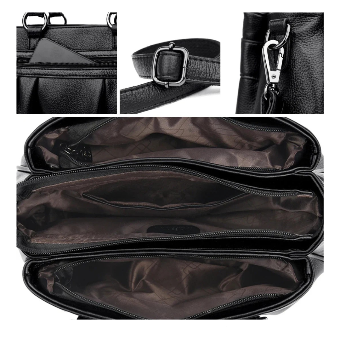 Tragetasche Damen veganes Leder 7L – stilvoll, praktisch & leicht