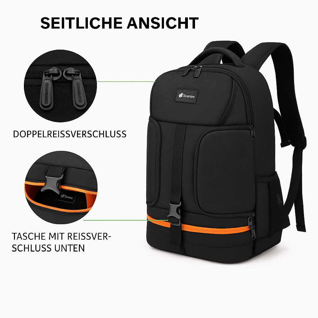 Wasserdichter Kamerarucksack –  Rucksackkonig Profi-Fotorucksack