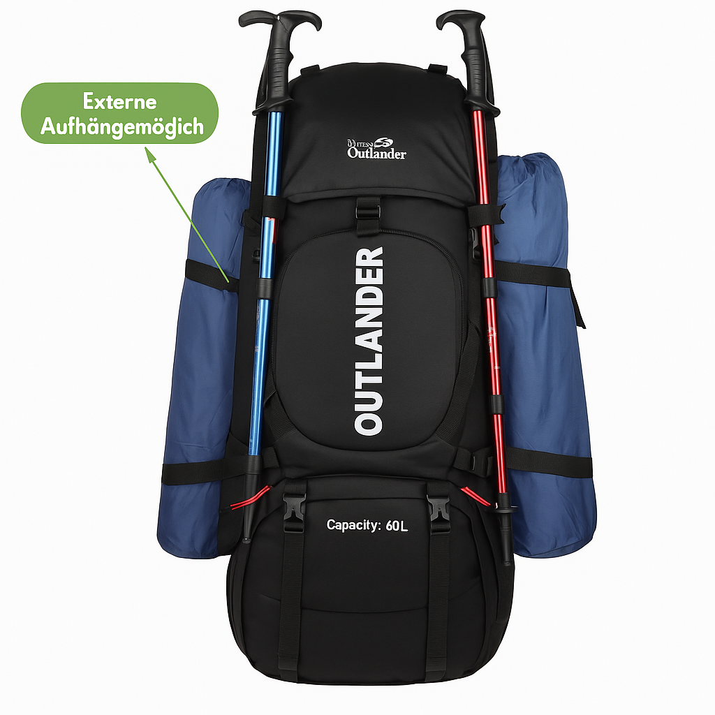 60L Trekkingrucksack – Wasserdichter Outdoor-Rucksack von RucksackKönig