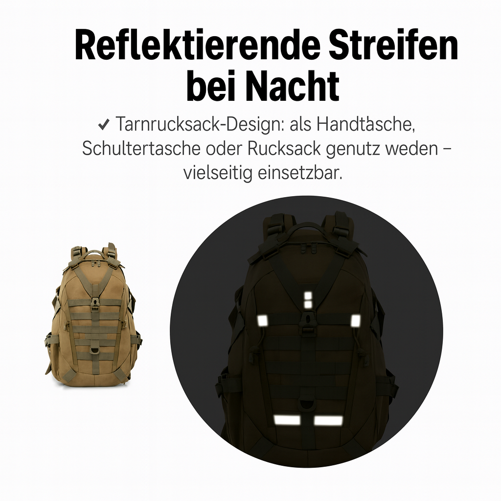 40L Taktischer Rucksack – Wasserdichter Militär-Rucksack für Outdoor-Abenteuer