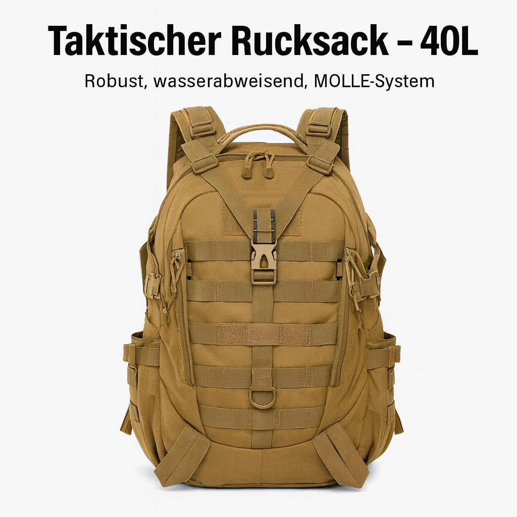 40L Taktischer Rucksack – Wasserdichter Militär-Rucksack für Outdoor-Abenteuer