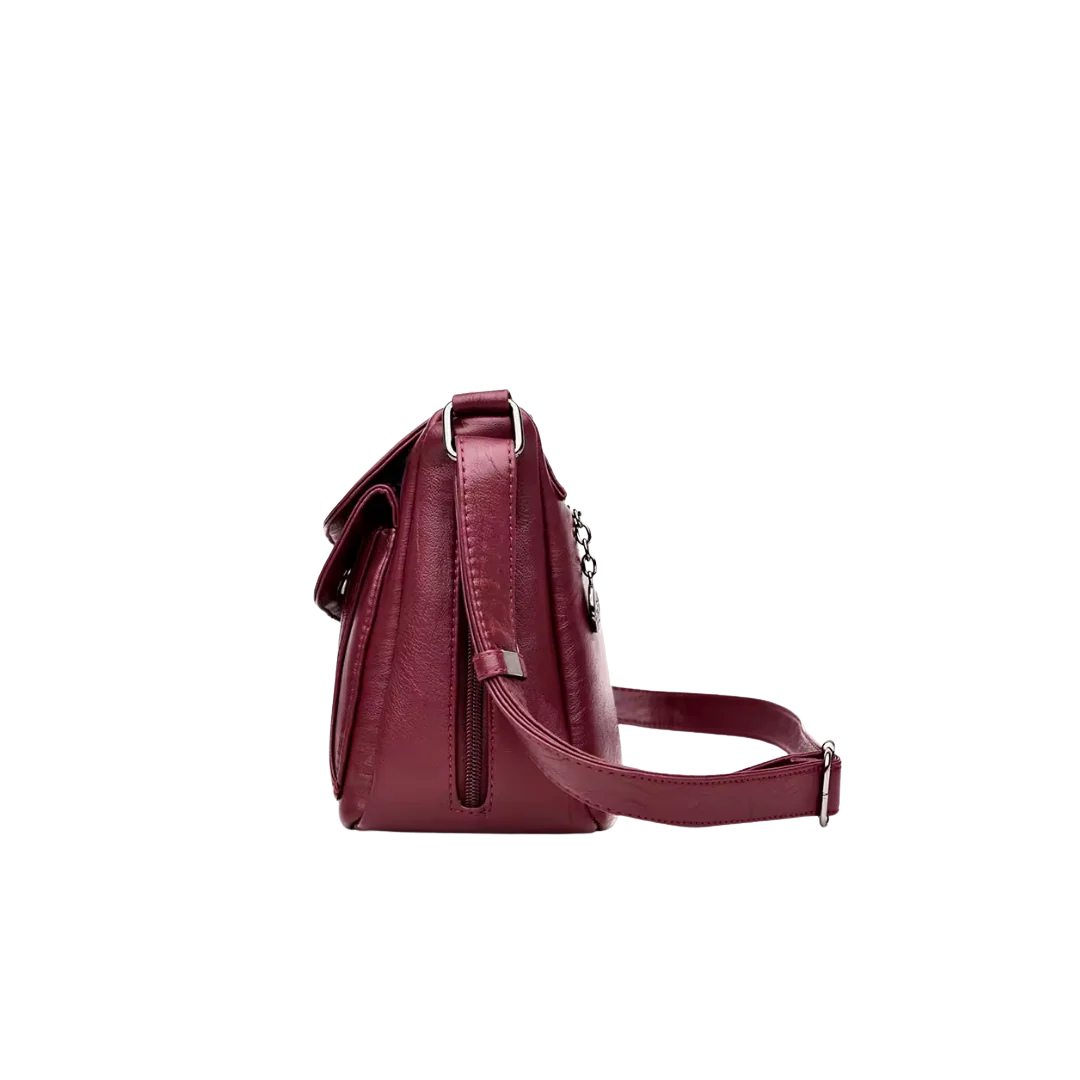 Stilvolle Handtasche aus Leder – kompakt, elegant und praktisch