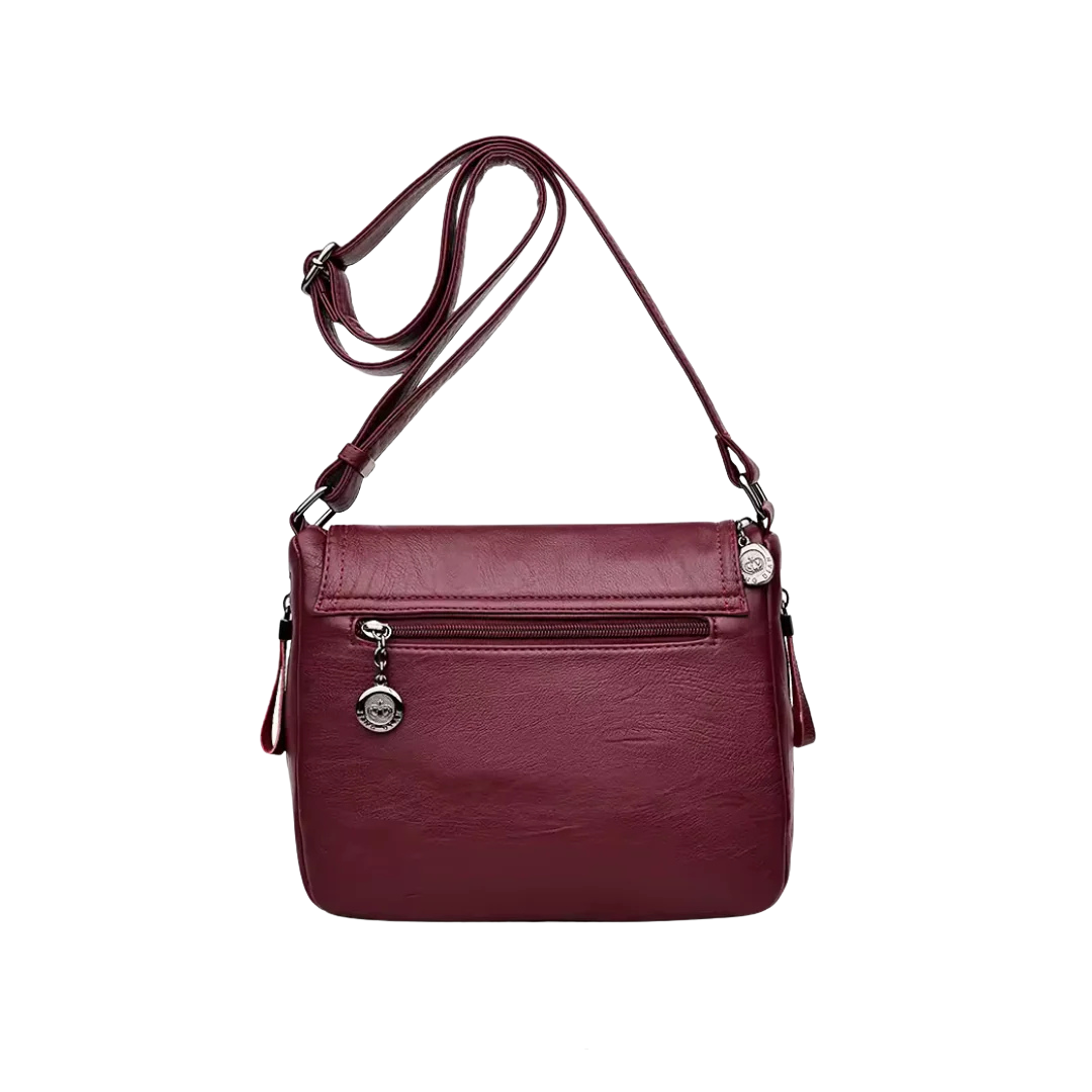 Stilvolle Handtasche aus Leder – kompakt, elegant und praktisch