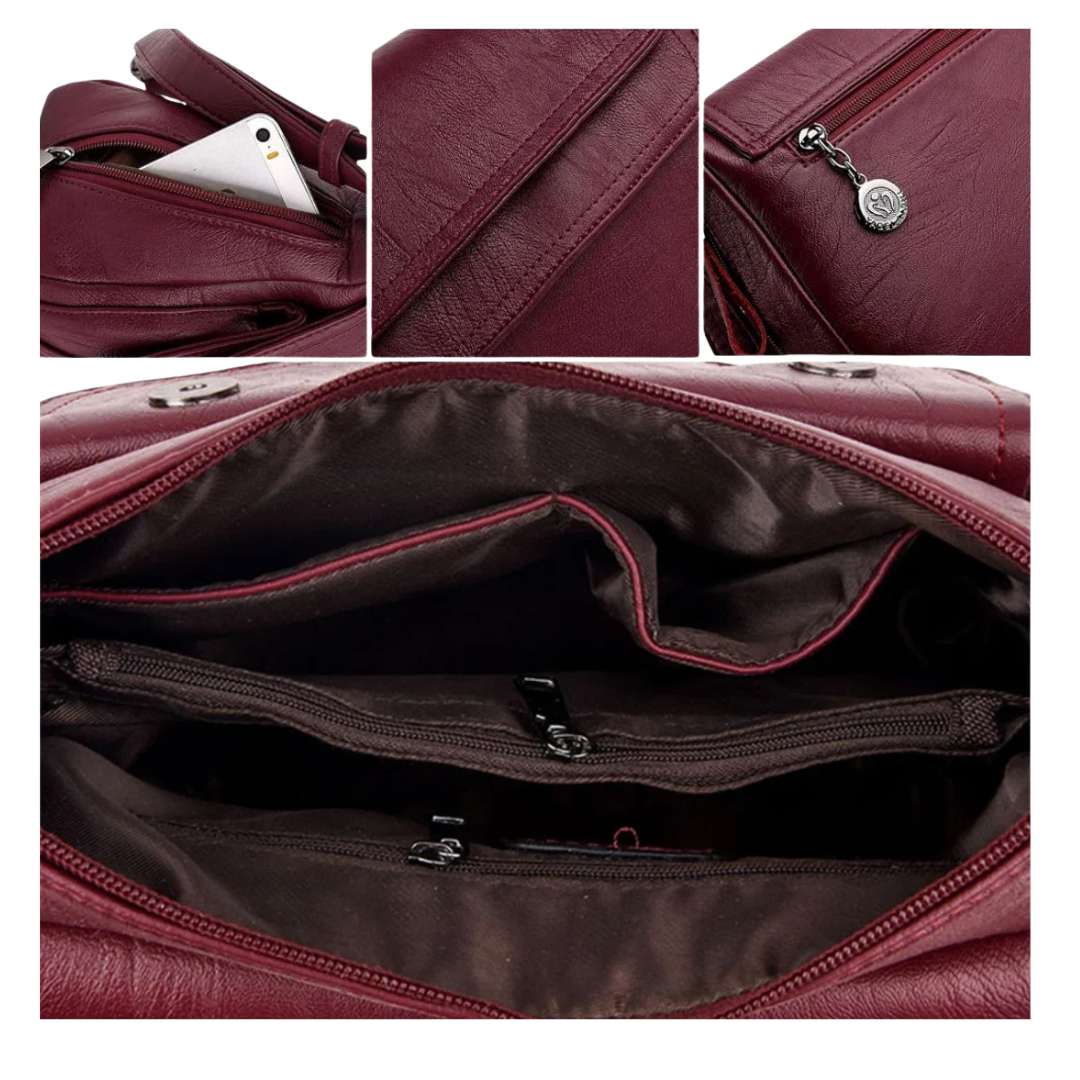 Stilvolle Handtasche aus Leder – kompakt, elegant und praktisch
