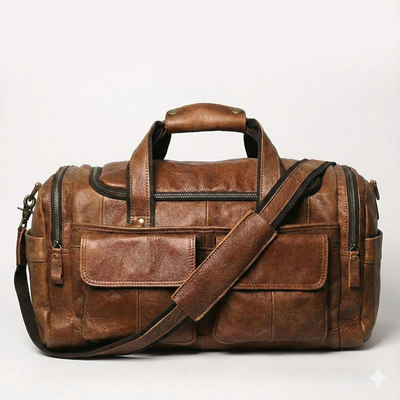 Weekender Leder – Vintage Reisetasche aus Rindsleder für Herren 20L