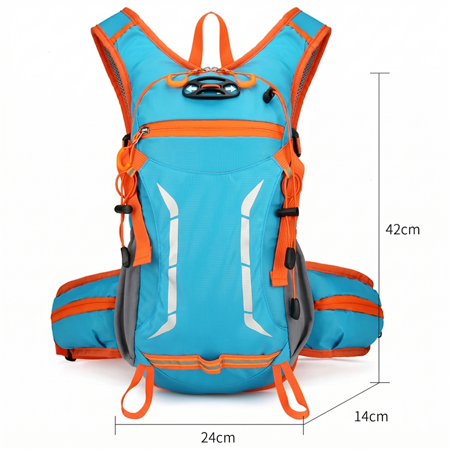 Fahrradrucksack 20L – Leicht mit Trinksystem & Reflektoren