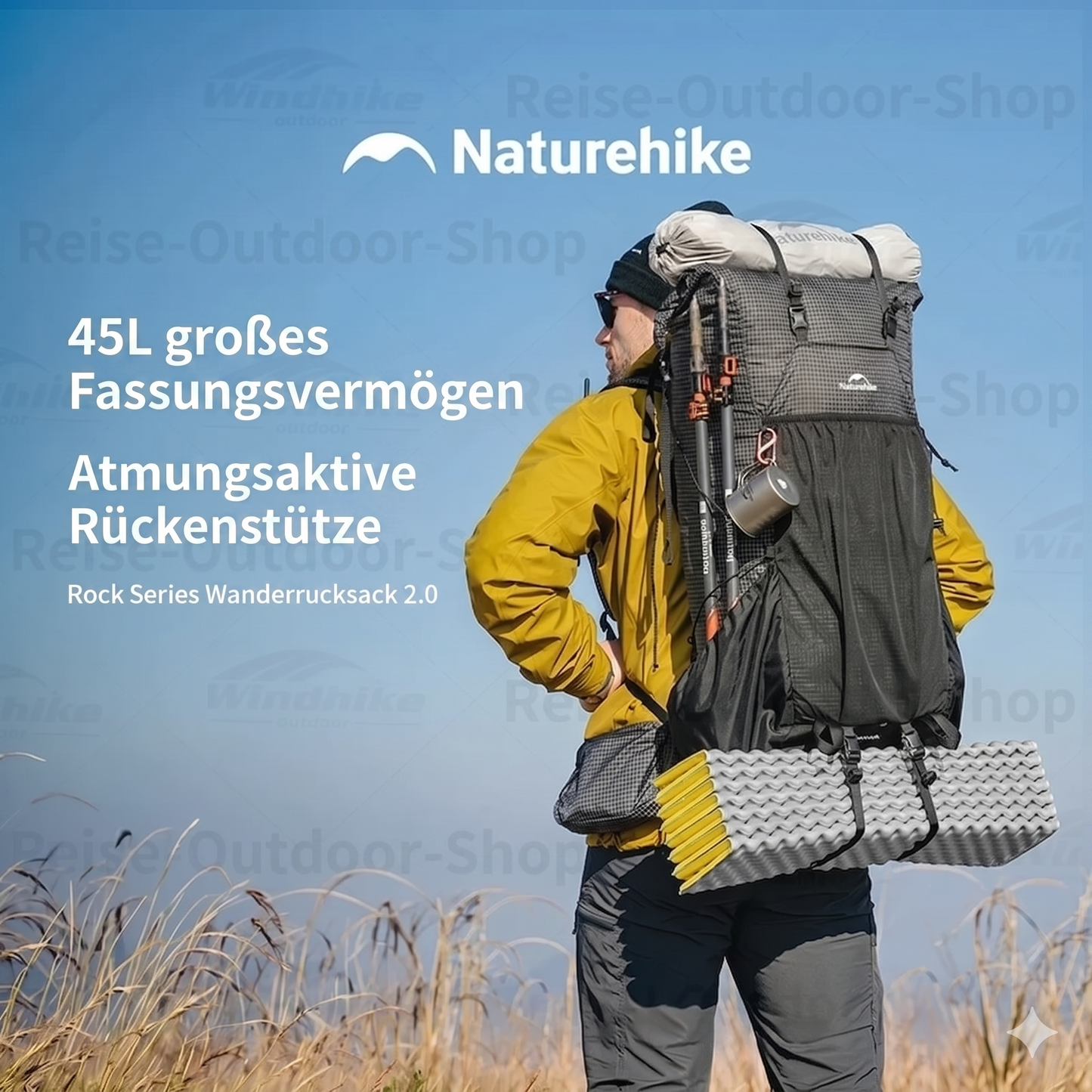 Ultraleichter Wanderrucksack Birkengeist – 30/45/60L