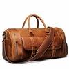 Weekender Leder Herren – Büffelleder Reisetasche mit Schuhfach 24L