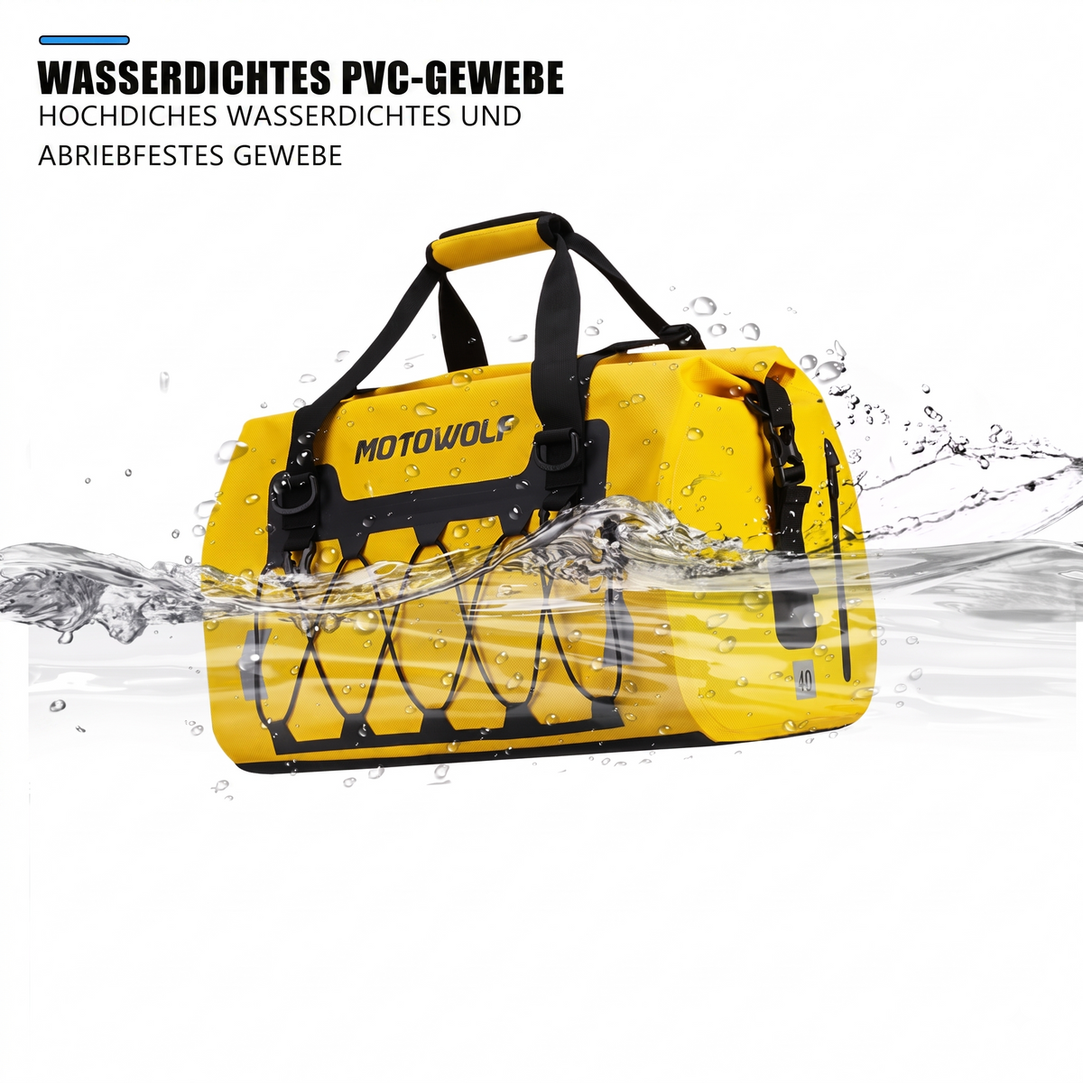Motorradgepäcktasche wasserdicht – 40L/66L/90L Motorradhecktasche
