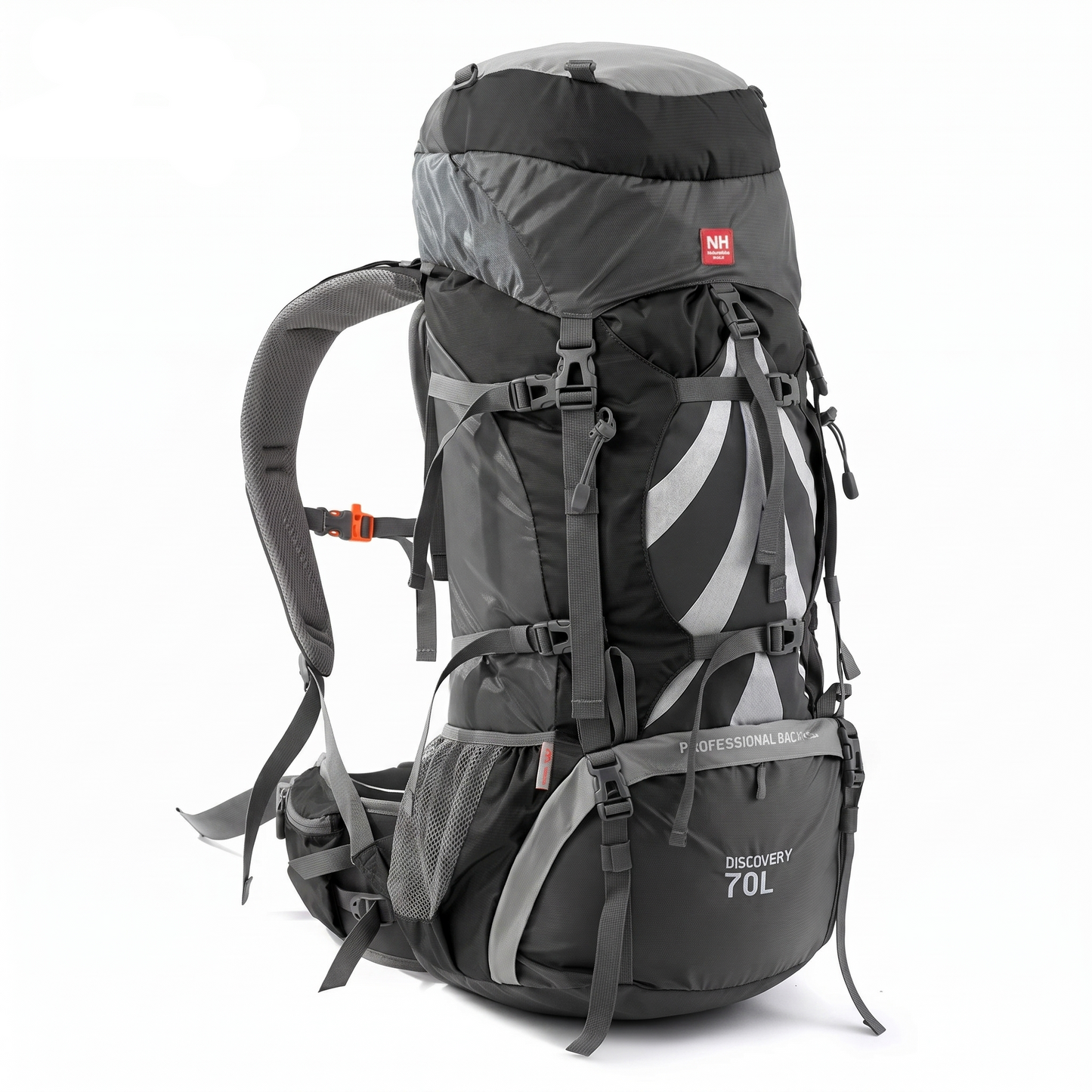 Wanderrucksack 70L Entdeckerstolz – Air-Flow & Regenhülle