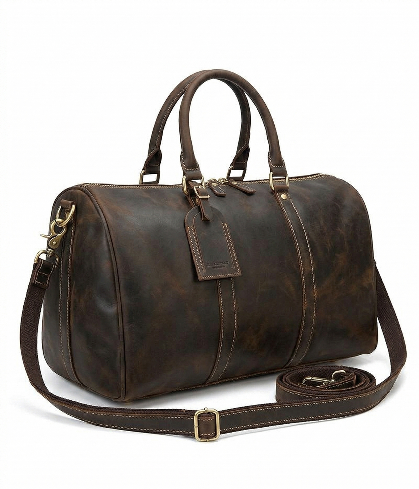 Weekender Leder – Vintage Reisetasche aus echtem Rindsleder 38L