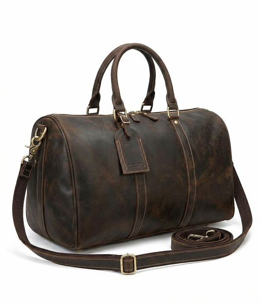 Weekender Leder – Vintage Reisetasche aus echtem Rindsleder 38L
