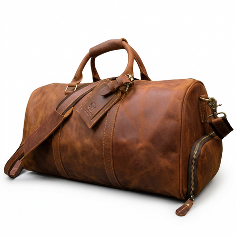 Weekender Leder – Vintage Reisetasche aus echtem Rindsleder 38L