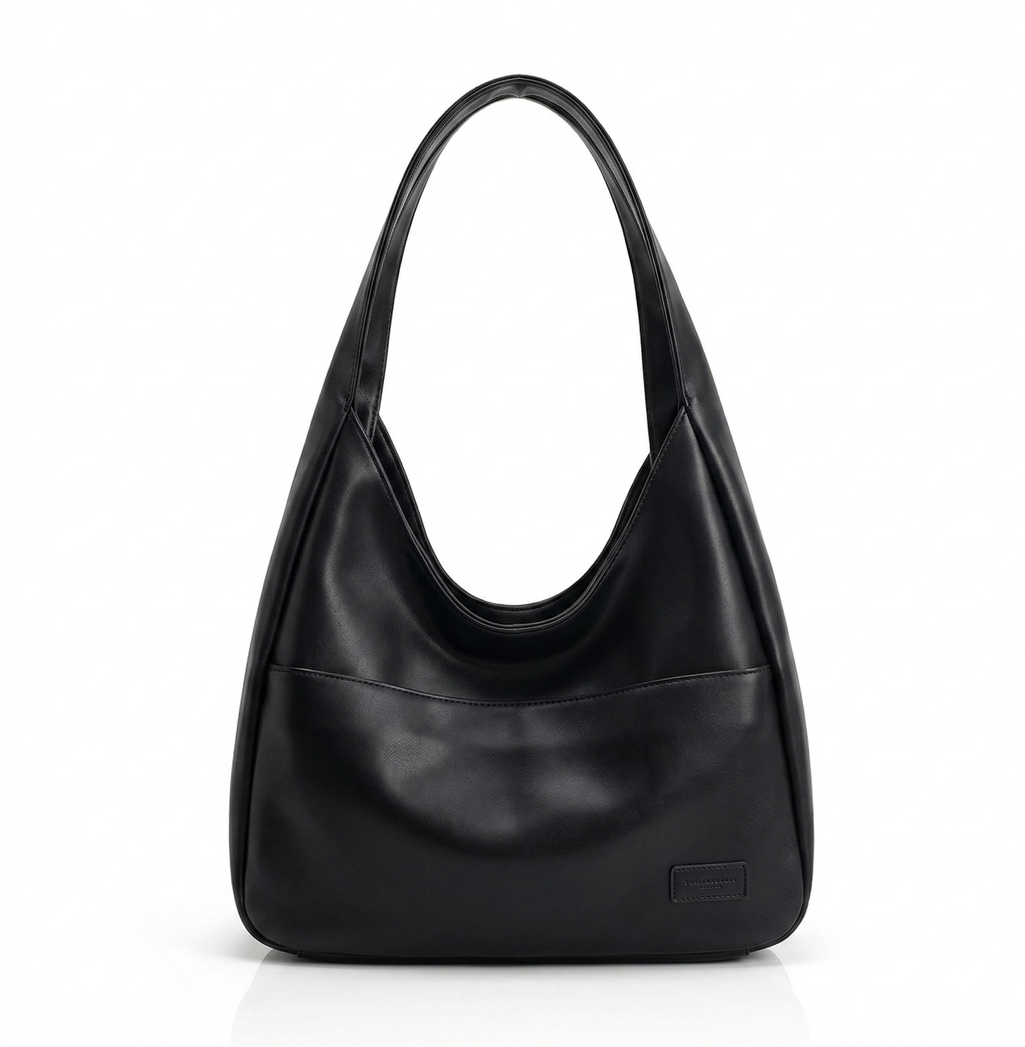 Braun-Schwarze Leder Handtasche – Zeitlos, Elegant & Mit Verstellbarem Schulterriemen